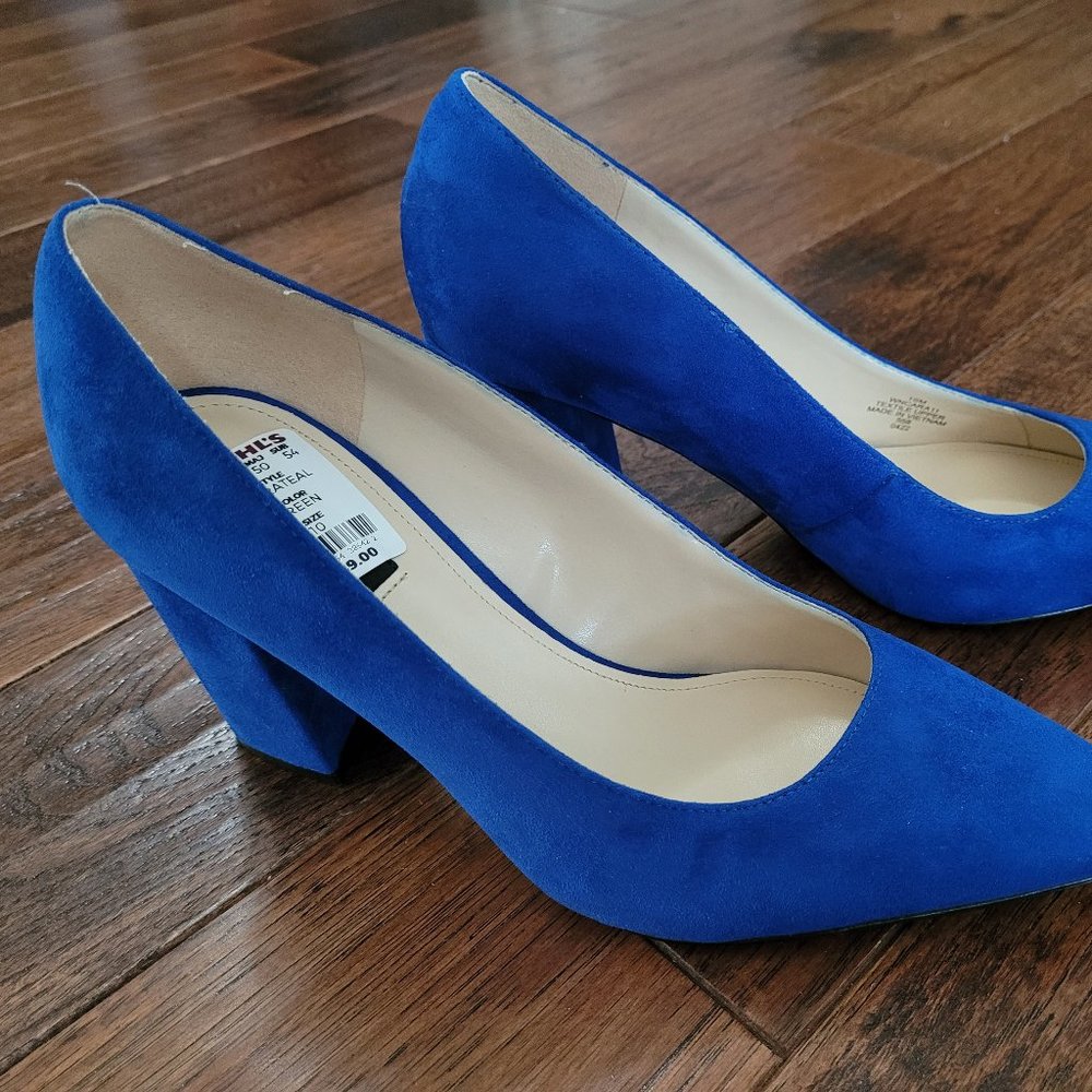 Nine West Cara Women's Block Heel Pumps Size 10